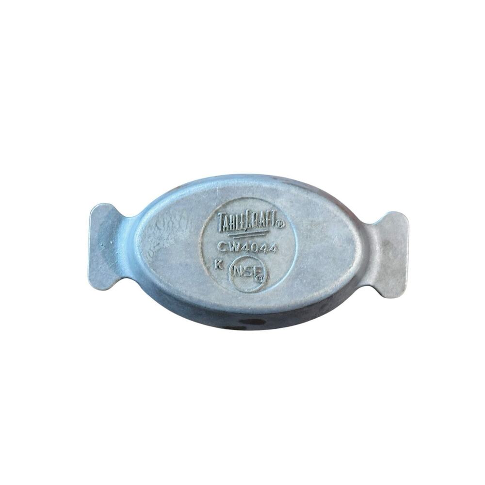 TableCraft CW4044N Cast Aluminum 8 oz. Oval Mini Server w/ Double Handle